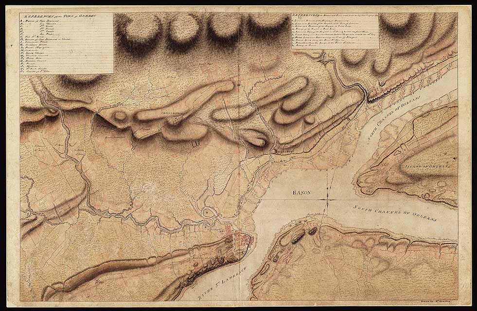 Murrays map, named after the first British governor of the Province of Quebec, gives a detailed description of the St. Lawrence valley. It contains all the information needed to identify the riches of the new colony and ensure the colonys defence.

