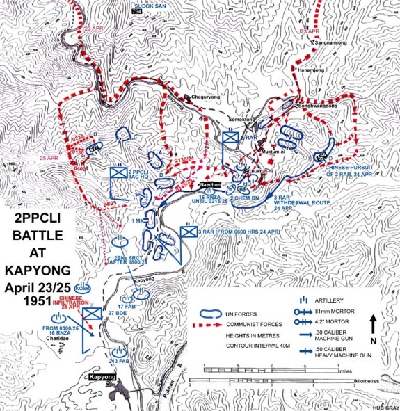 2 PPCLI Battle at Kapyong 
23-25 April 1951