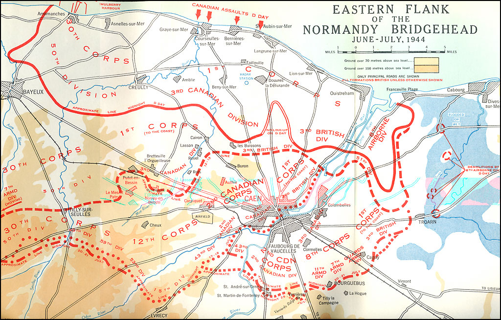 Eastern flank-Normandy Bridgehead
June-July 1944