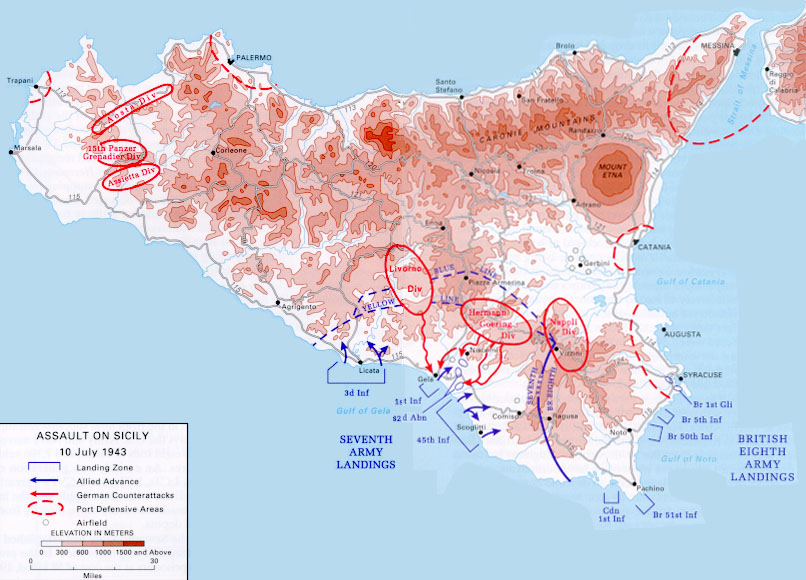 Assault on Sicily 10 July 1943