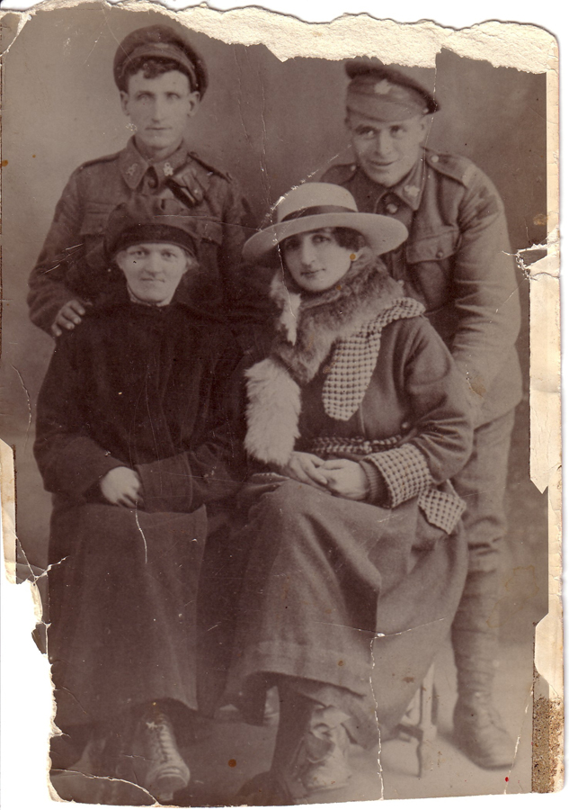 Awhile back, Mom got a bunch of old photos mailed to her.  I think this and the other one are the best ones.

According to the picture, he was at Vimy Ridge.  