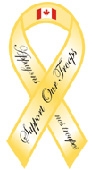 Support our Troops Yellow Ribbon