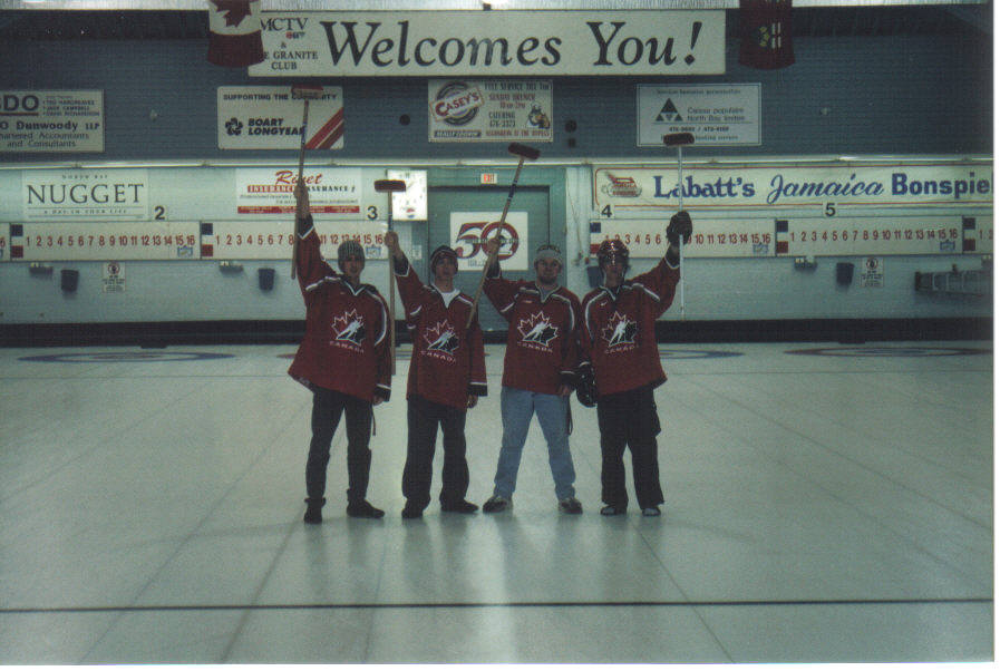 Team Canada on a day off