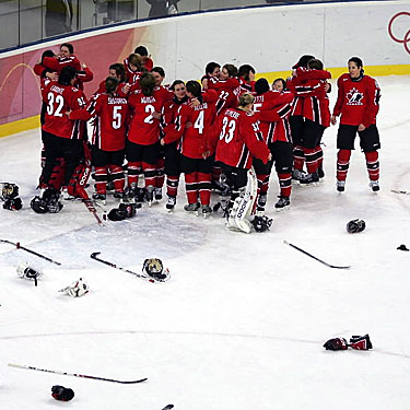 Team Canada at the Olympics in Torini