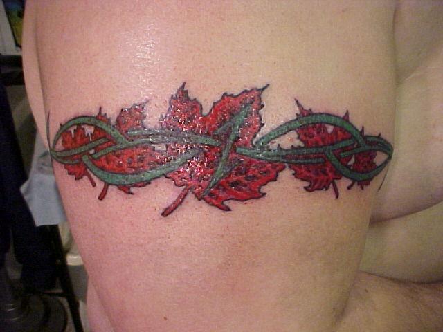 Canadian Flag Tattoo Designs Canadatattoo Tags Tattoo Lace Bow
