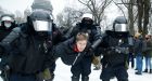 More than 2,100 arrested at protests demanding Navalny's release
