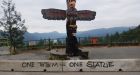 Burned Malahat totem pole believed to be arson: Shawnigan Lake RCMP