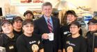 Harper says tax policy helped repatriate the Timbit