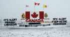 Northern lights shine on Canada's Air Force