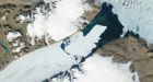 Massive ice island heading for southern Labrador