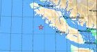 Minor earthquake hits Vancouver Island area