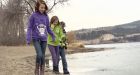 Kids rescue each other after crashing through lake ice