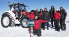 Tractor girl drives Massey Ferguson to the South Pole