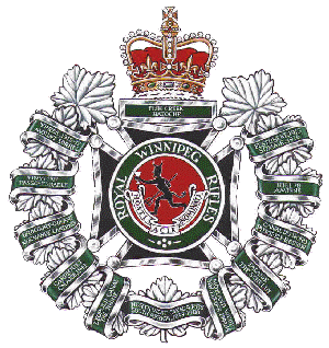Royal Winnipeg Rifles cap brass.