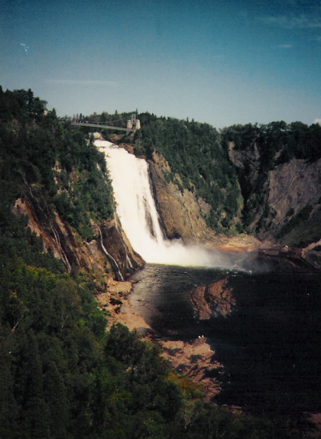 Les Chutes Montmorency near Quebec City.