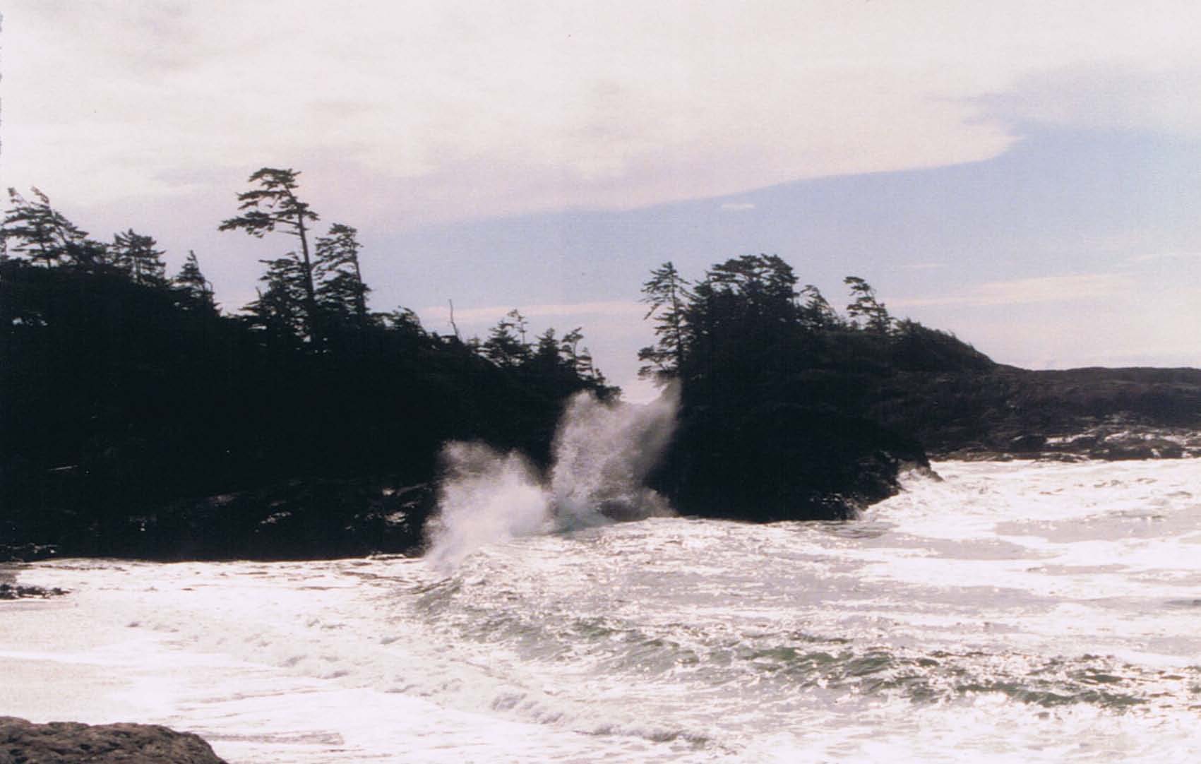 Surf Crashing on Wickinnish Beach