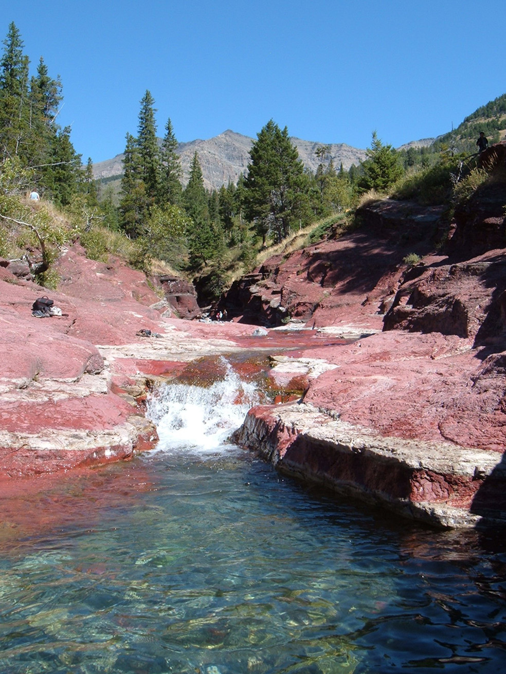 Red Rock Canyon in Waterton National Park