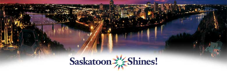 Saskatoon at night