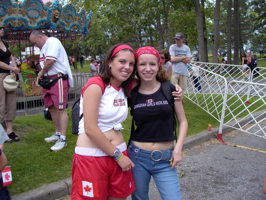 Hotties enjoying Canada Day.