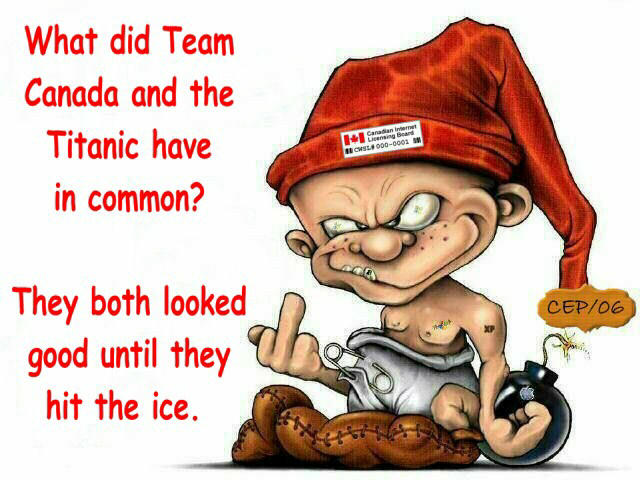 ...Until Team Canada hit the ice...