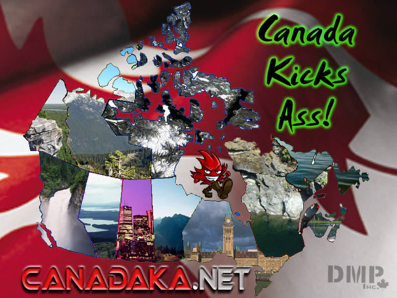 All the provinces/territories are made out of pictures from the CKA scenic gallery.  I Made it as a desktop for myself, then added the CKA address and submited it.  Enjoy!