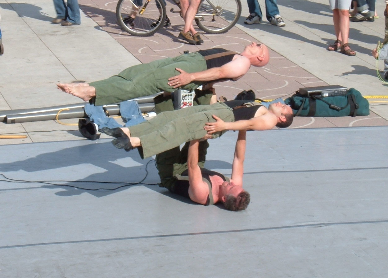 A group from New York who contort their bodies into different shapes. This is 'Coma'
