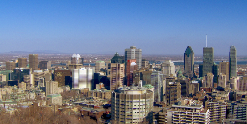 Montreal from the mountain...