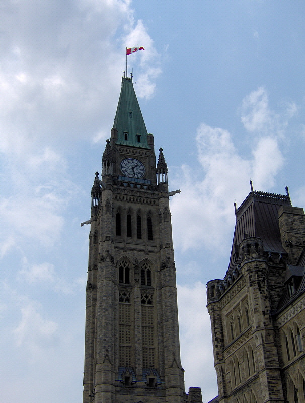Antother look at the Peace Tower on Parliament Hill