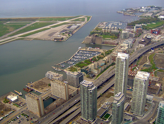 Looking southwest from CN Tower