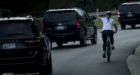 Cyclist who flipped off Trump motorcade wins local office in Virginia