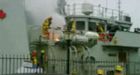 Fire breaks out on Canadian coastal defence ship