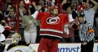 Jokinen, Hurricanes put Bruins in deep hole