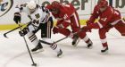 Cleary leads Wings to early series lead on Chicago