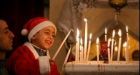 Worshippers gather to celebrate Christmas in Bethlehem