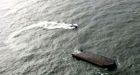 Canadian barge capsizes off Oregon coast