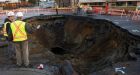 Sinkhole won't be repaired until after Christmas