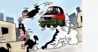 Fatah posts cartoons urging car attacks on the 'foreign settler'