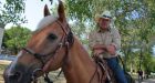 Paul Nichols, veteran crossing Canada on horseback, stops in Montreal