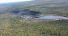 Pushed by climate change: Lake in Northwest Territories falls off cliff