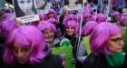 Thousands protest violence against women in Argentina after 3 girls slain